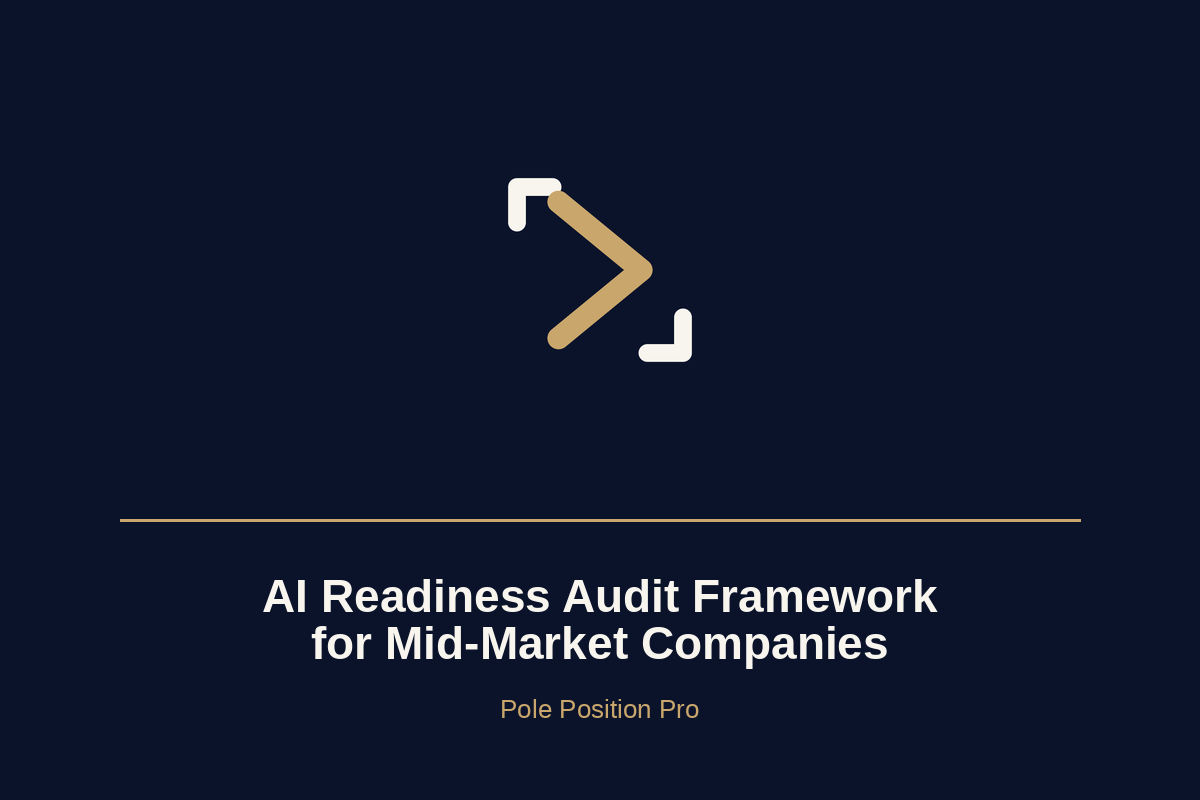 Abstract illustration of a readiness gauge and progress rings representing AI readiness assessment